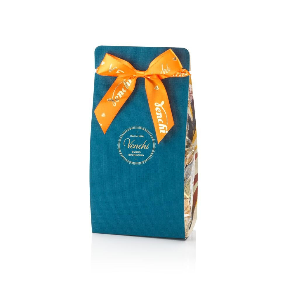 Venchi – Murrine Collection – Dárková kazeta s různými čokoládami Cremino a Gianduiotti, 411 g – S lískovými oříšky CHZO Piemont – Tip na dárek – Bez lepku