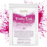 Pretty Pink Natürliche Lebensmittelfarbe Pulver Rosa (Roh Vegan) Pastel Rose Bis Intensiv Rosa-Rot - Essbare Farbe Für Lebensmittel Aus Früchten Und Gemüse - Přírodní potravinářské barvivo | Pureraw 5G Naty Shop 5 G (1Er Pack) Růžová