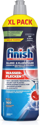 Finish Shine & Rinse Aid - Pro lesklé a suché nádobí bez skvrn od vody - Megapack 800 ml (3-balení) Naty Shop