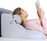 Polštář na čtení z paměťové pěny | Ergonomický zádový polštář a klín na postel, pohovku a pohovku | Orthopedic support pillow for back pain and tension