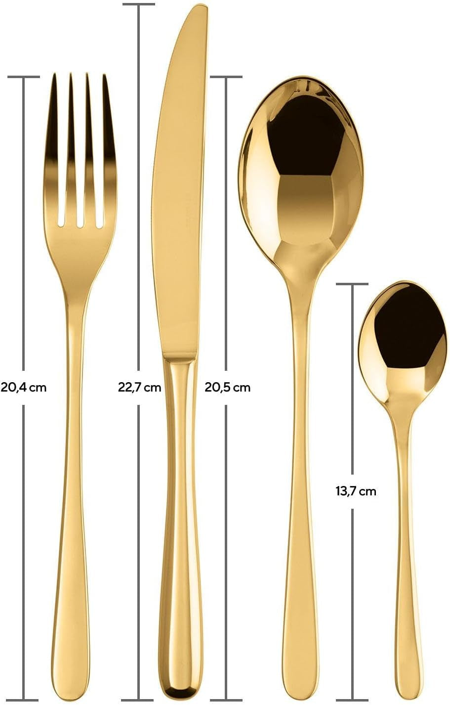 Sambonet 52553G81 - Sada příborů Taste Golden 24 kusů Kitchen Naty Shop