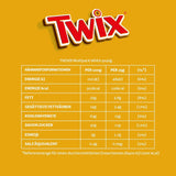 Twix bílé čokoládové tyčinky; karamel, sušenky, bílá čokoláda; více balení čokolády; 5 tyčinek (5 x 46 g)