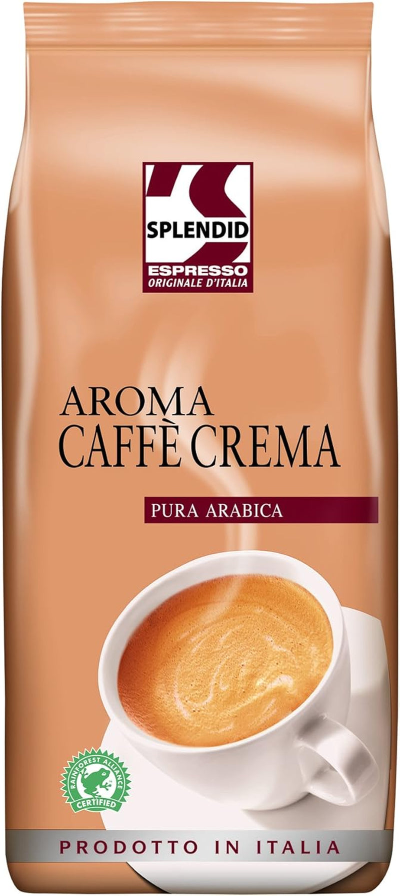 Splendid Aroma Caffe Crema - 8 celých kávových zrn x 1 kg, 100% Arabica