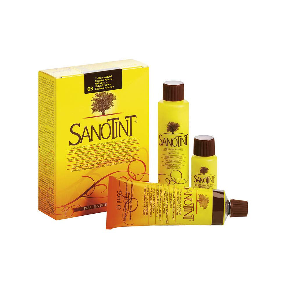 TINTA SENSITIVE COLOR 03 NATURAL HNĚDÁ - 3 balení - 3 x 125 ml Barva na vlasy Naty Shop Výchozí název