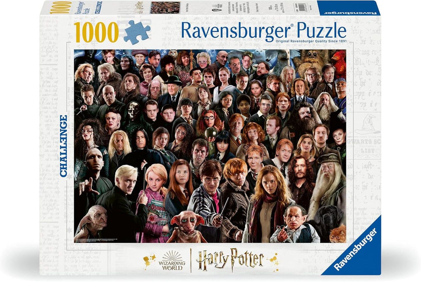 1000dílné puzzle Ravensburger Harry Potter 12000457 - Více než 70 postav z kouzelnického světa Bradavic v jednom puzzle pro dospělé a děti od 14 let Puzzle Naty Shop
