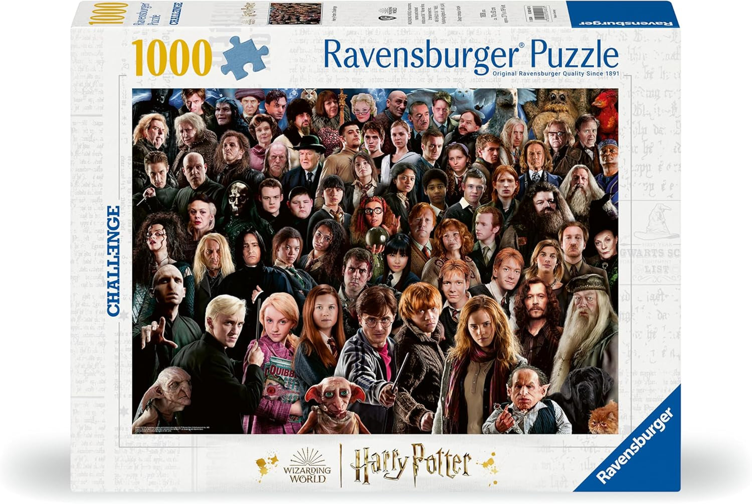1000dílné puzzle Ravensburger Harry Potter 12000457 - Více než 70 postav z kouzelnického světa Bradavic v jednom puzzle pro dospělé a děti od 14 let Puzzle Naty Shop