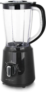 Emerio Standmixer BPA Frei Crush Ice Funktion 1,5 l Behälter 2 Geschwindigkeiten + Pulse Funktion Messereinheit Aus Edelstahl Sicherheitsschalter Geschirrspülgeeignet 500 Watt BL-12816.8 Schwarzp.