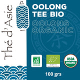 Khla - Bio Oolong Tea 100 G - Modrý čaj - Přírodní sypaný čaj - Organický asijský čaj - Sypaný a řezaný - Bylinný a louhovaný čaj - Z Číny