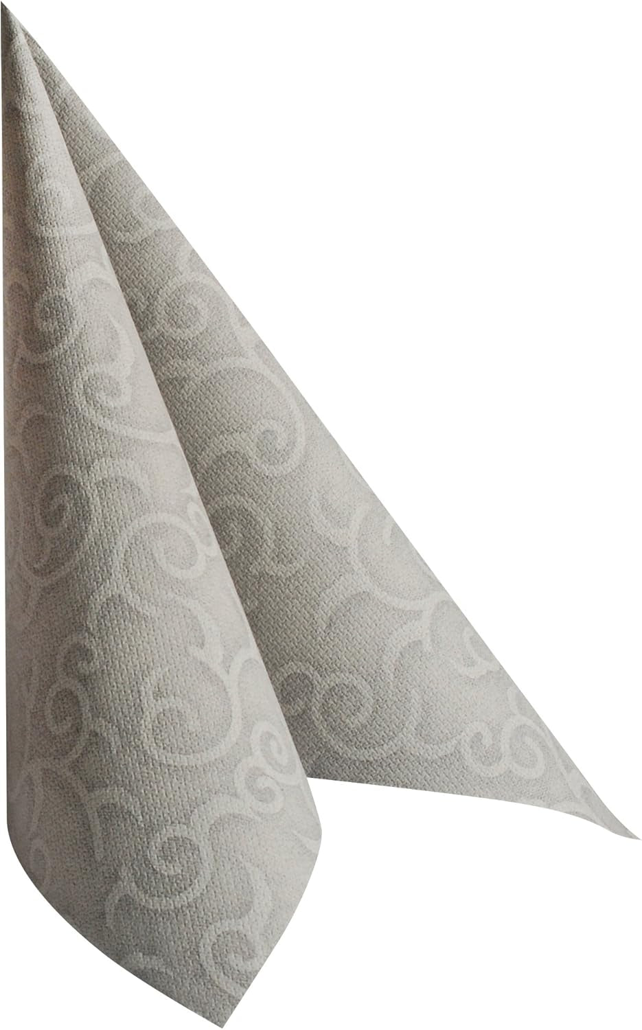 Papstar, 50 ubrousků "ROYAL Collection" 1/4-násobek 40 cm X 40 cm Šedá "Casali", #84889 (balení 2 ks)