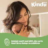 Kindii Natural Balance vlhčené ubrousky pro miminka – (1 x 60 ks) Vlhčené ubrousky pro miminka a děti – Ochranné, Aloe Vera, Jemná vůně – 60 ks.