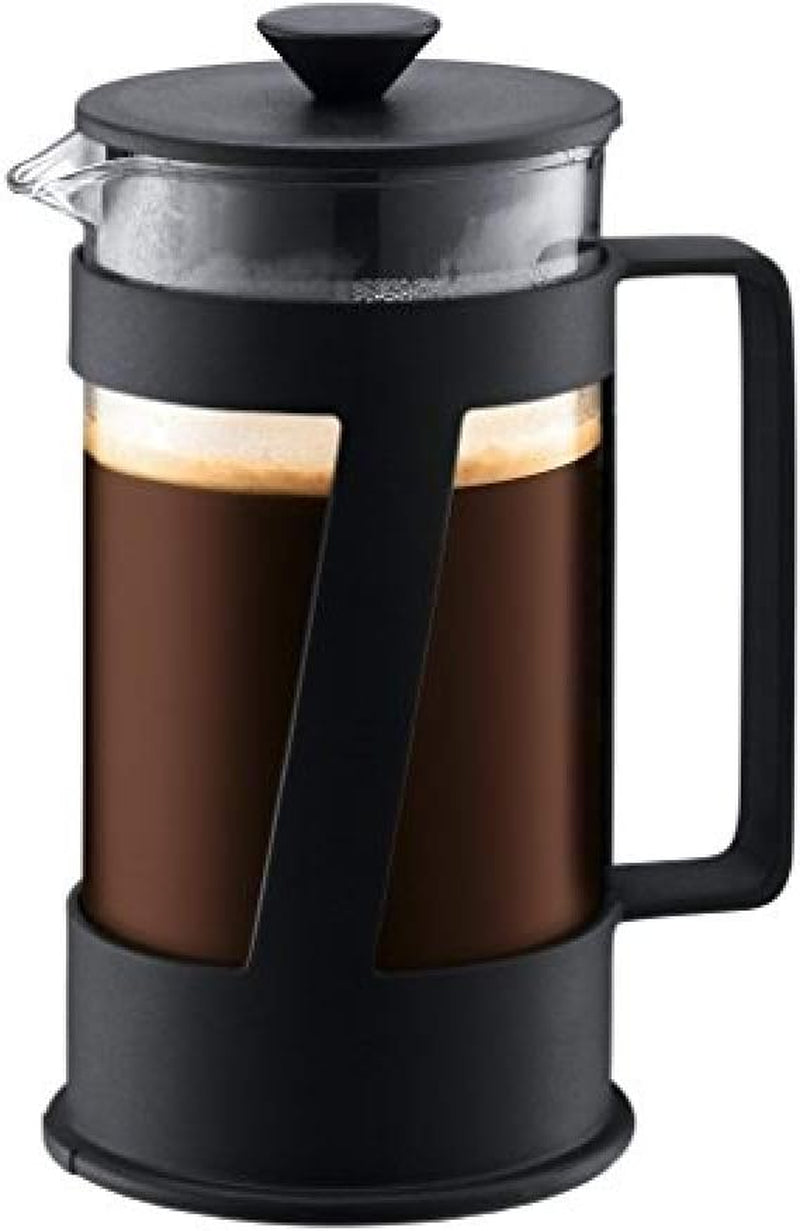 Kávovar Bodum CREMA (French Press systém, permanentní nerezový filtr, bezpečnostní uzávěr, 0,5 litru) černý