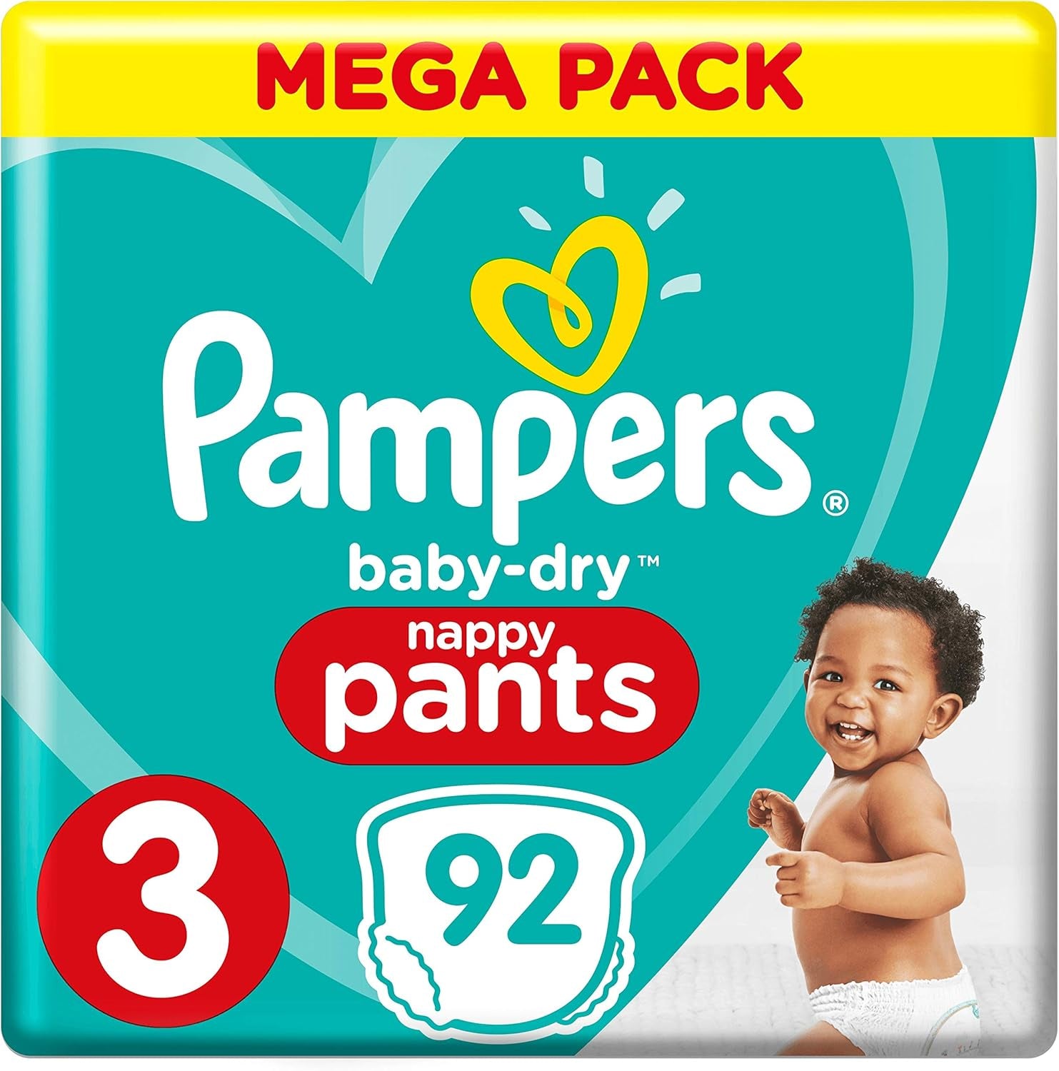 Plenky Pampers 81657566 Baby-Dry Pants, bílé