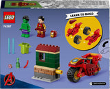 LEGO Marvel Iron Man s kolem a Hulkem, hračka na stavění superhrdinů pro děti, sada kolekce s kolem a minifigurkami, dárek pro dívky a chlapce 4 roky staré 76287 stavebnice Besuche den LEGO-Store