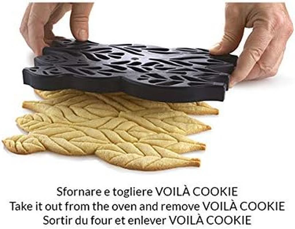 Silikomart, forma na sušenky Voila Cookie Leaves, 240 mm X 150 mm, výška 20 mm Kitchen Naty Shop
