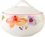 Villeroy & Boch - Cukřenka Mariefleur, Různé barvy, Vhodné do myčky, Vhodné do mikrovlnné trouby, Cukřenka s víkem, Cukřenka, Skladování, Kávový doplněk, Květinové nádobí, Prémiový porcelán