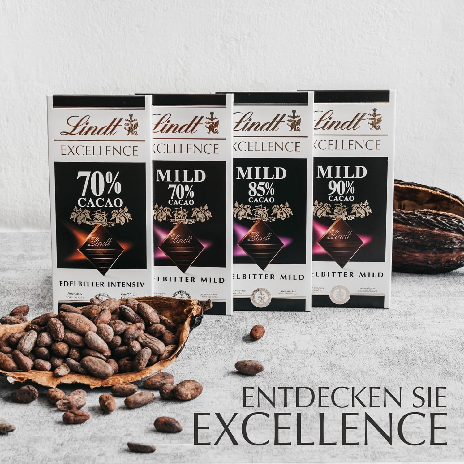 Lindt Excellence 78% kakaová tyčinka - Veganská tyčinka Intensity Cocoa 100g Ideální dárek