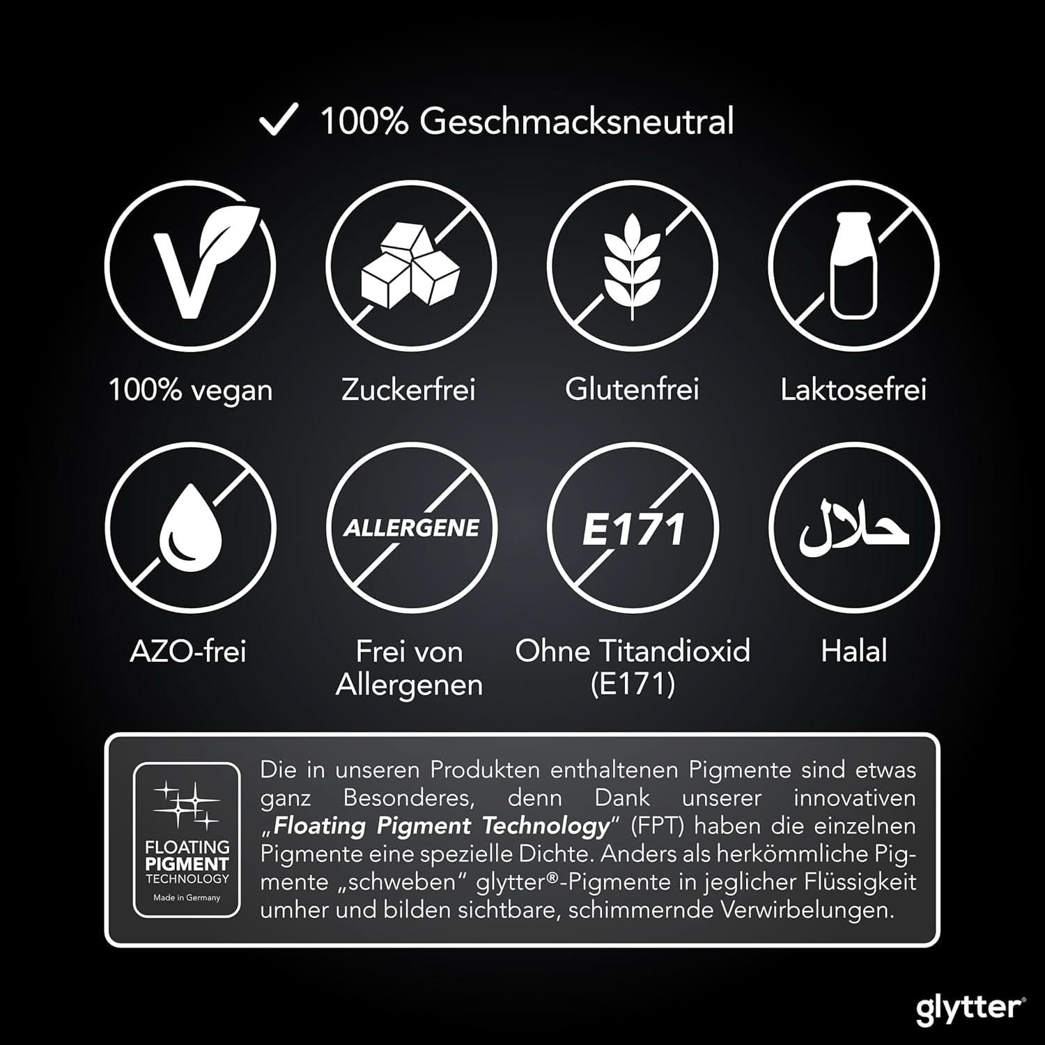 Jedlé třpytky do nápojů a tekutin, 10 gramů Naty Shop