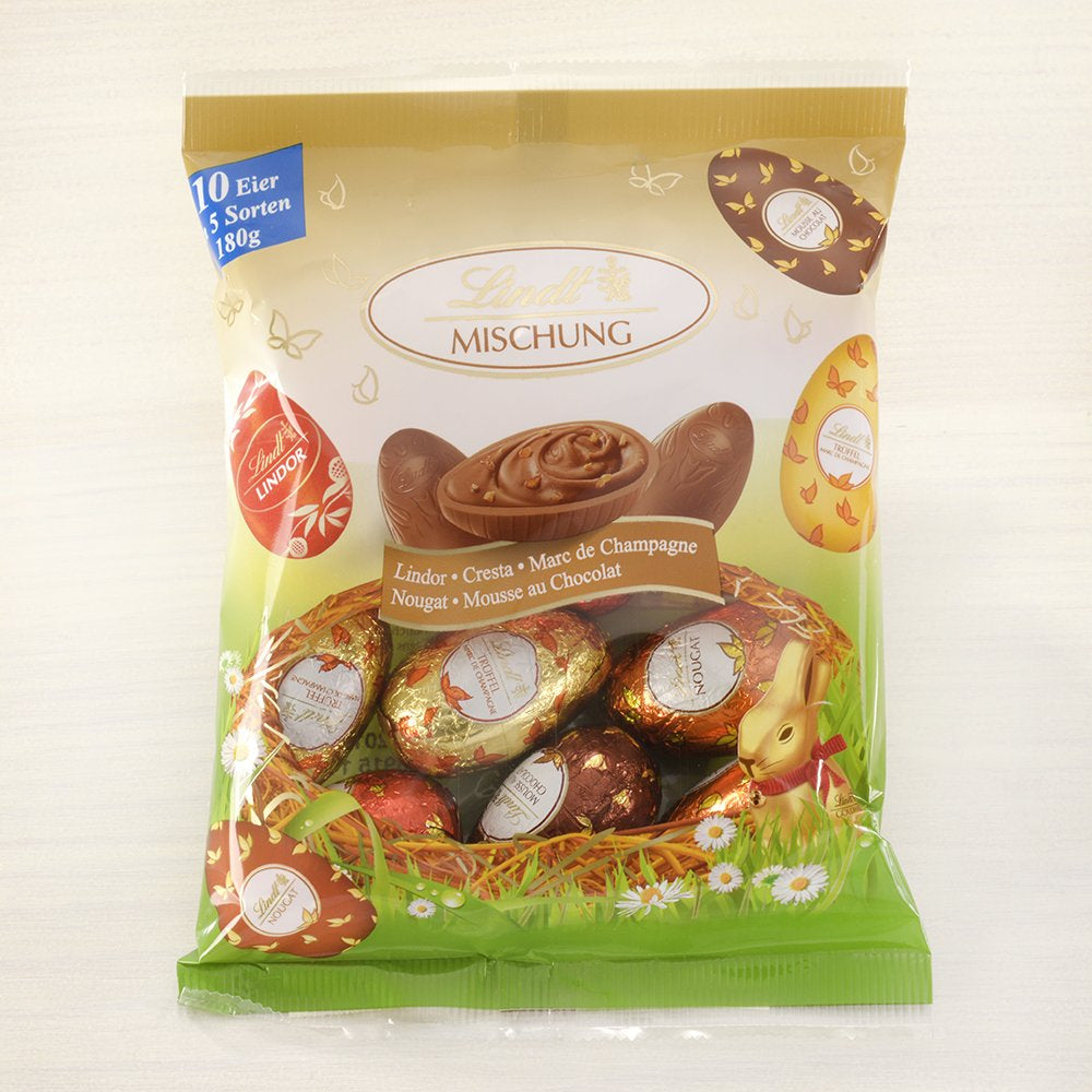 Speciální čokoládová směs | 2 x 180 g | Vejce z plnotučného mléka v pěti variantách s alkoholem a bez alkoholu (Vejce Marc de Champagne a čokoládové lanýže | 3 x 90 g)
