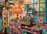 Schmidt Spiele 59654 Tajné puzzle, V šicí místnosti, puzzle 1000 dílků Puzzle Naty Shop