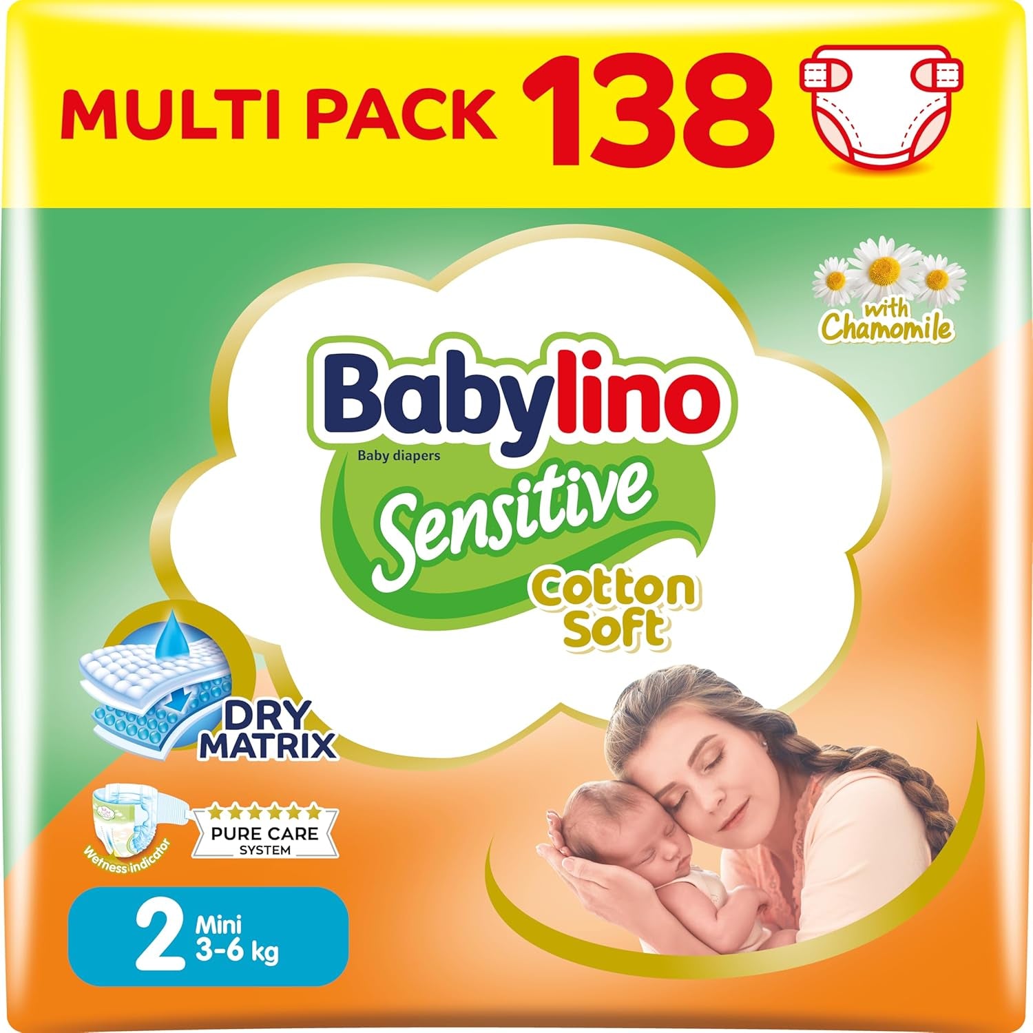 Dětské plenky Sensitive vel. 4, Maxi (8-13 kg), 20 kusů