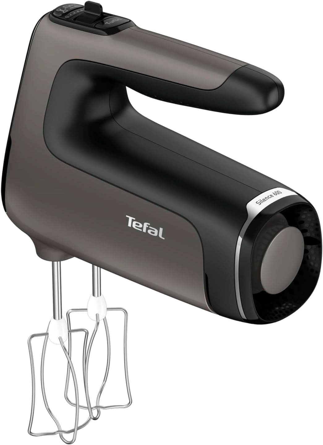 Ruční mixér Tefal HT650E Power Mix Silence | 600 Watt | Regulátor otáček | Turbo-Und Auswurf-Funktion | Motor pro extrémní volný čas | Vč. 2 Rührbesen Und 2 Knethaken | Pšeničná kuchyně Naty Shop