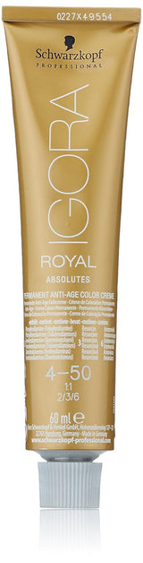 Igora Royal Absolute Age Blend barva na vlasy, 7-560 středně zlatá čokoládová blond, 60 ml Barva na vlasy Naty Shop 4-50 středně přírodní zlatohnědá 60 Ml (1 balení)