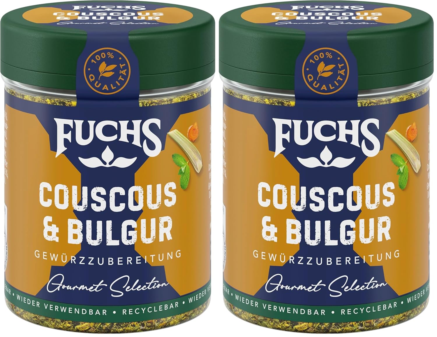 Fuchs Spices Gourmet Selection Blízký východ/Afrika - Kuskus a bulgurová směs koření Plnitelná směs koření na dochucování jídel Bulgur Vegan 55g