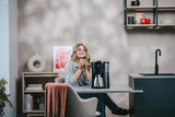 Melitta Look Therm - Espresso kávovar s filtrem, termo karafou a vyjímatelnou nádržkou na vodu, až na 10 šálků kávy, černá