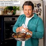 Jamie Oliver od Tefal Cook Smart pánev 28 cm, nerezová ocel bez povrchové úpravy, vhodná na indukci hrnce a pánve Naty Shop
