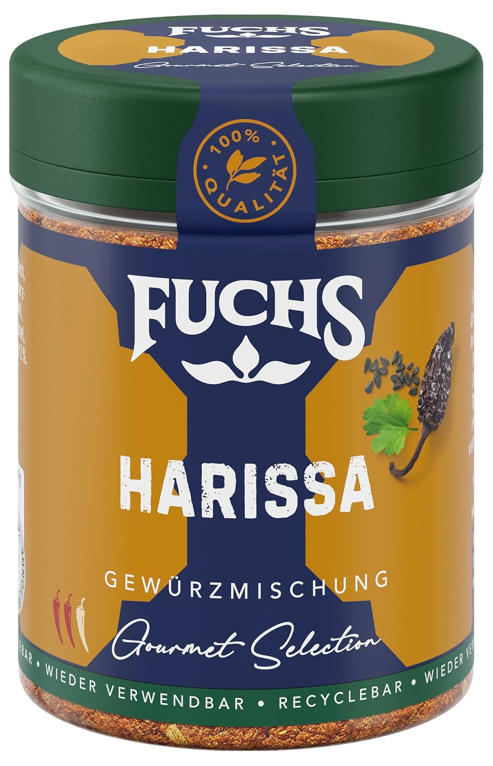 Fuchs Spices Gourmet Selection Blízký východ/Afrika - Kuskus a bulgurová směs koření Plnitelná směs koření na dochucování jídel Bulgur Vegan 55g