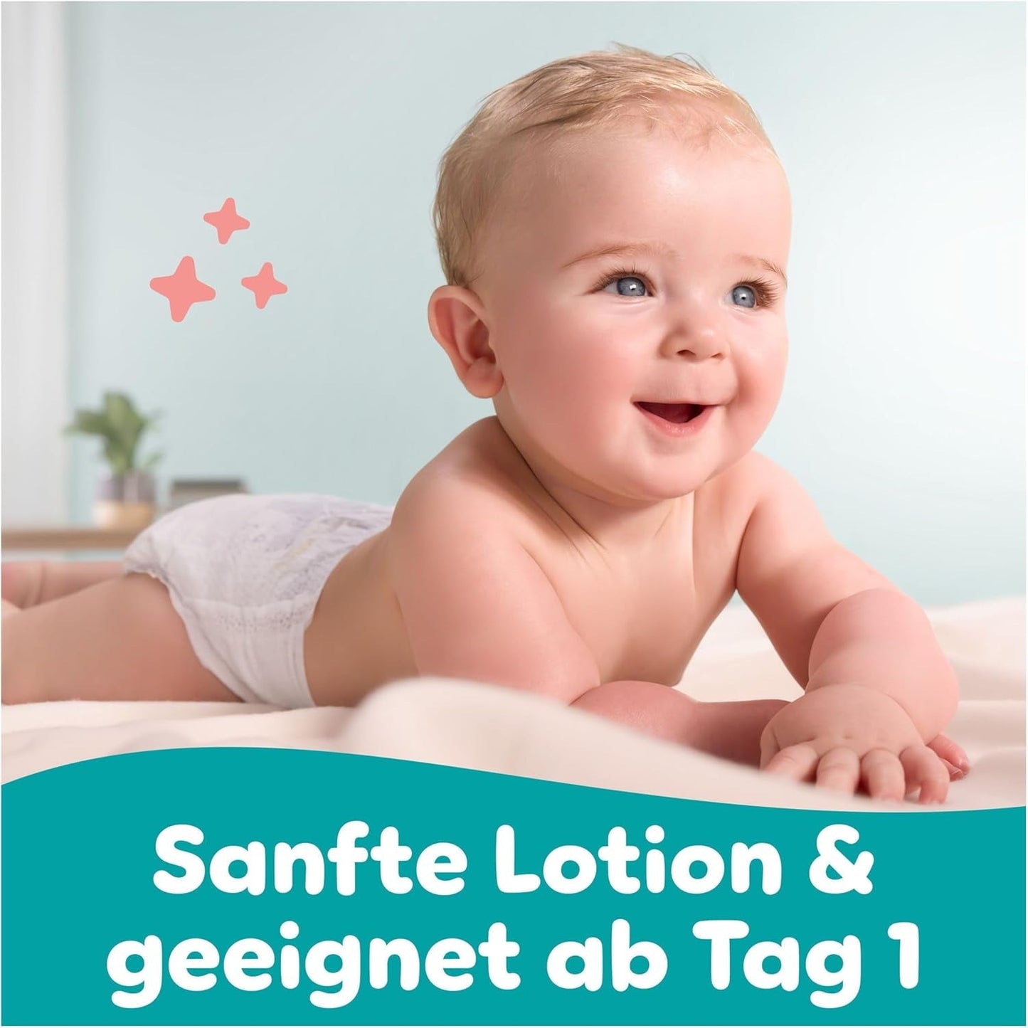 Pampers Sensitive dětské ubrousky, 15 balení 80 ubrousků, 1200 dětských ubrousků, jemné čištění a ochrana pokožky 2 v 1