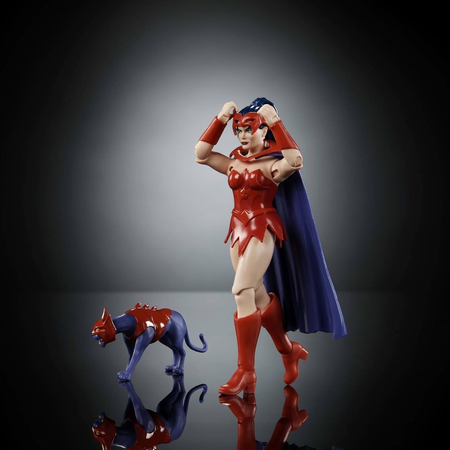 Masters of the Universe Origins Akční figurka Catra z Cartoon Collection, cca. 14 cm vysoký TV seriál z 80. let Heroine Princess of Power Detailní design a příslušenství pro kočky JBM84 Akční figurky Naty Shop