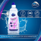 CARE + PROTECT- Extra Shine Univerzální oplachovací prostředek do myček / Pro všechny myčky / Rychleschnoucí / 500 ml Kuchyňské čisticí prostředky Naty Shop