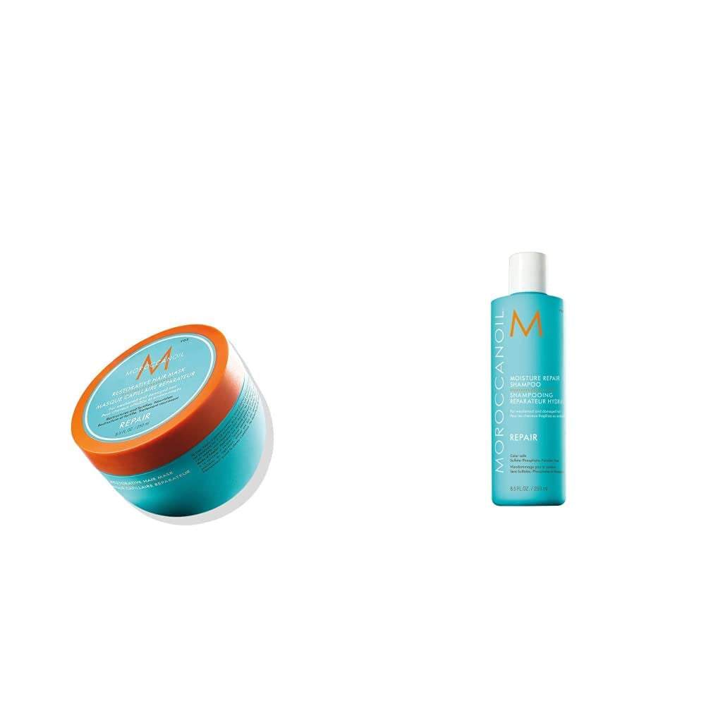 Moroccanoil Hair Strengthening Mask Naty Shop Hair Mask 250 ml (1 balení) Balení s regeneračním šamponem
