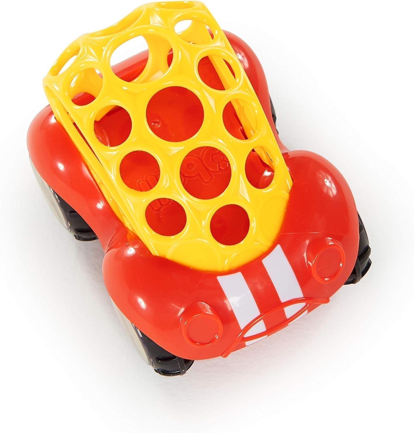 Bright Starts Oball Rattle Toy Motor Activity Hračka pro miminka a batolata od 3 měsíců 1 kus Náhodná barva Modrá nebo červená Dětské hračky Naty Shop