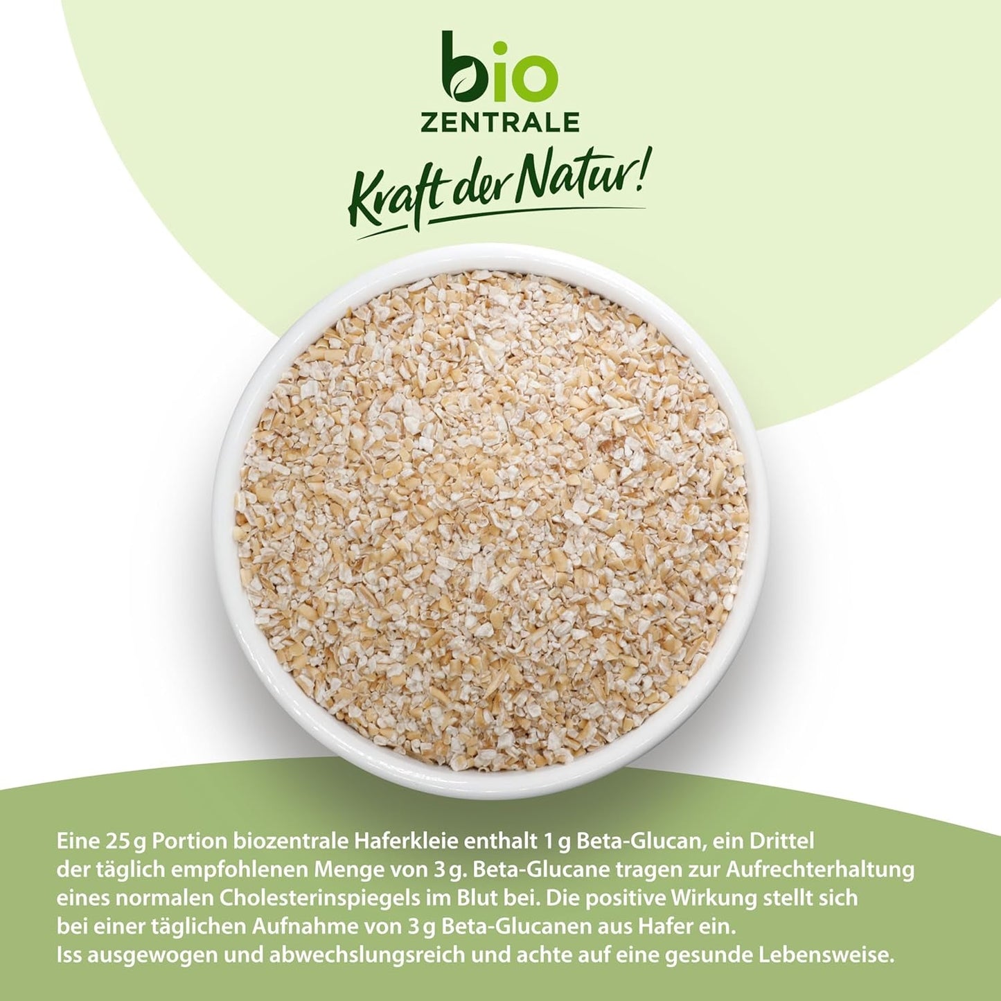 Biocentral bio ovesné otruby 1 kg | Výhodný balíček | Zdroj bílkovin s vysokým obsahem vlákniny | Přirozeně vegan | Ze zemědělství EU | Nízký obsah cukru