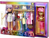Rainbow High 571049 Fashion Studio - Exkluzivní panenka s oblečením, doplňky a 2 lesklými parukami - Vytvořte více než 300 outfitů!