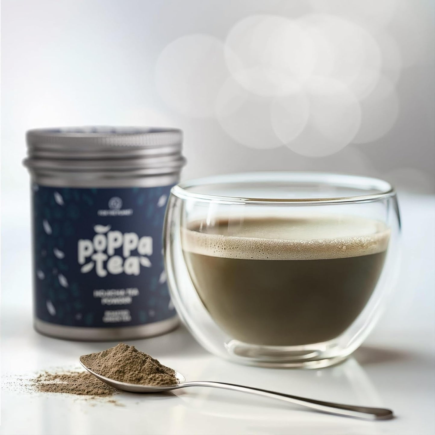 Poppatea Hojicha Tea Powder - Pražený zelený čaj (50g náhradní sáček)