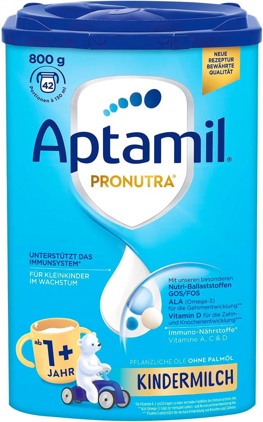 Dětské mléko Aptamil 1, 1 plus nebo 2 plus - Pro rostoucí děti - Bez palmového oleje Naty Shop