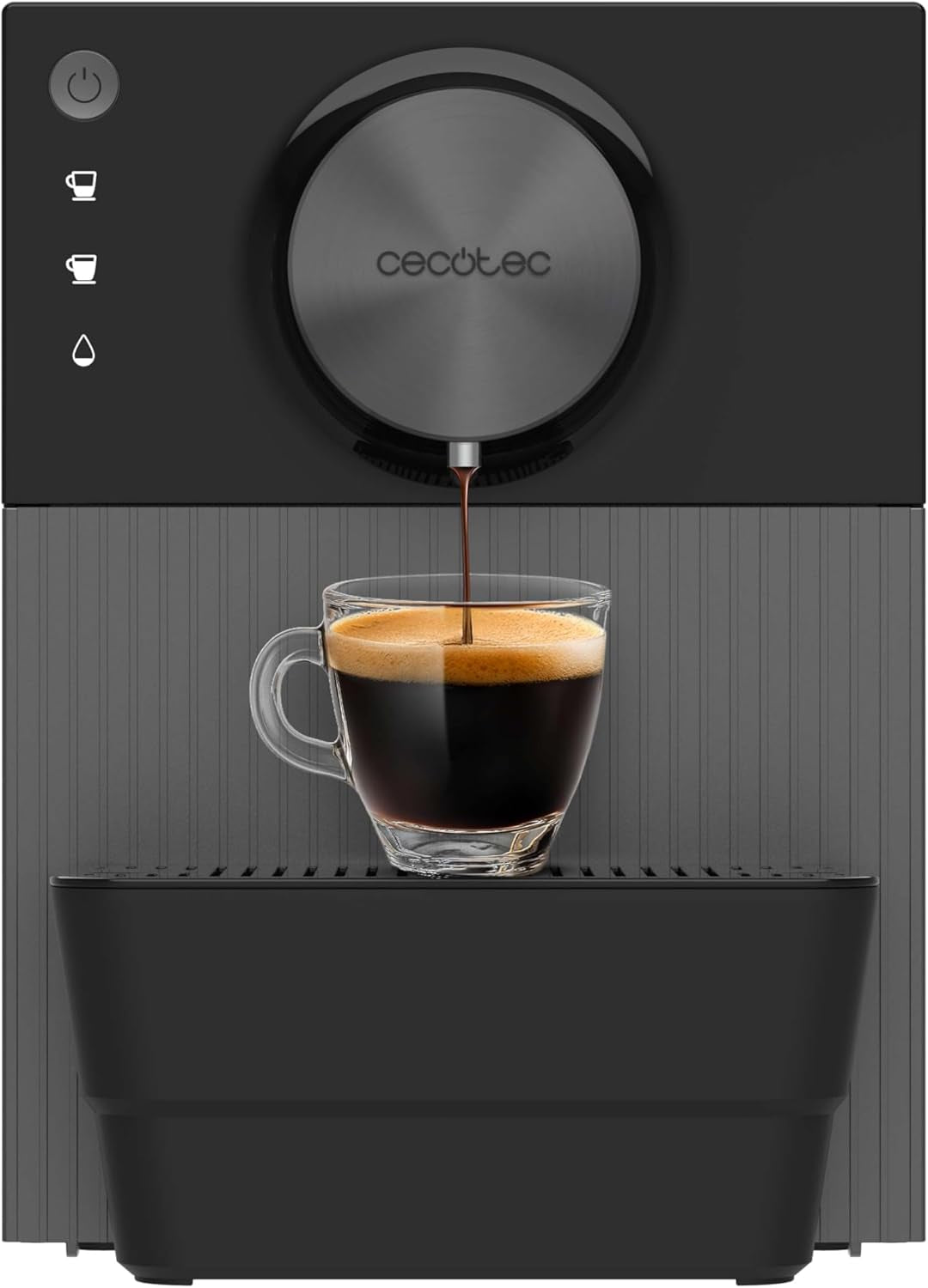 Kompaktní espresso Cecotec Cremmaet Cube, 1350 W, lisovací systém 10 g, předinfuzní systém, 19 bar, systém termobloku, 5 nastavení mletí, dotykový ovládací panel