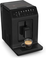 Krups EA897B Evidence ECOdesign automatický kávovar na espresso, funkce automatického espressa a cappuccina, technologie Quattro Force, šálky na mléko jedním dotykem, 8 předvoleb, mléčný systém, 1450 W
