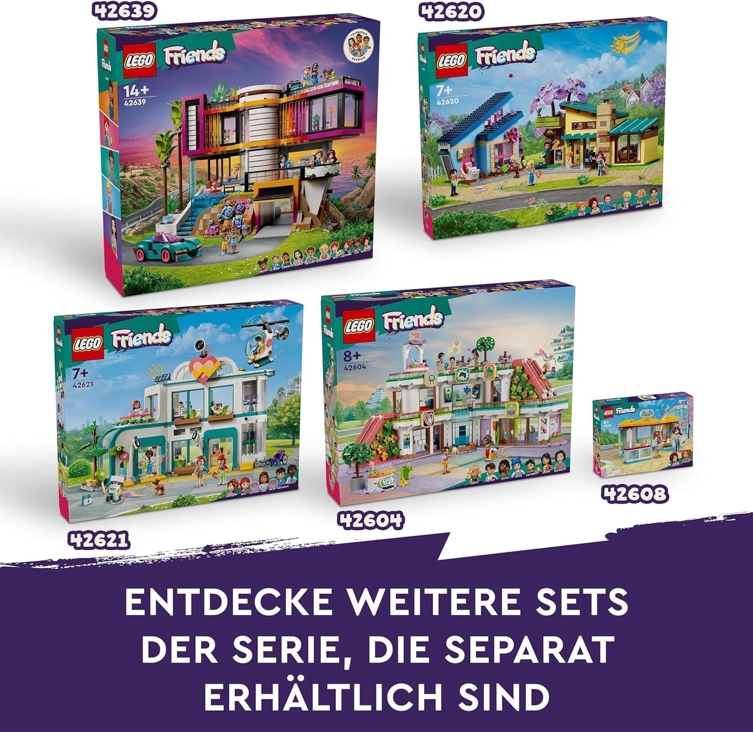 Stavebnice LEGO Friends Vintage Fashion Store pro děti s hračkářstvím, figurkami a kočkou, model na hraní rolí pro sociálně-emocionální rozvoj, dárek pro 6leté dívky a chlapce 42614 Stavebnice Besuche den LEGO-Store