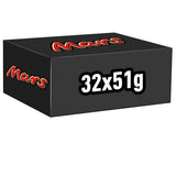 Čokoládové tyčinky Mars, s karamelem, nugátem a mléčnou čokoládou, 32 balení x 51 g