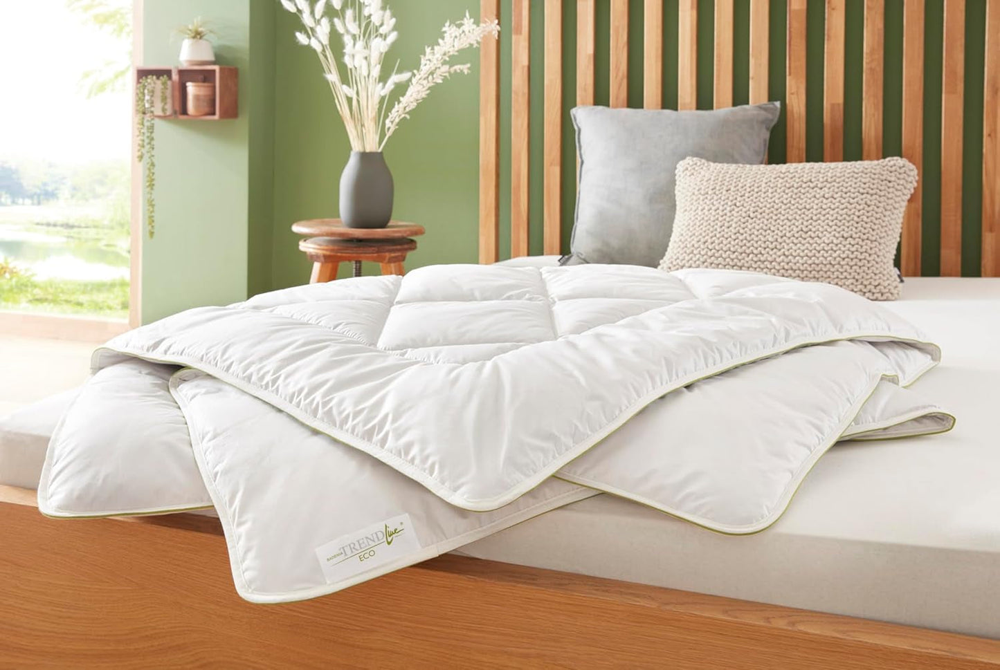 Badenia Trendline Eco Quilt Camel Lehká 155 X 220 Cm, bílá, certifikace Oeko-Tex, vyrobeno podle německé normy kvality Přikrývky a přikrývky Naty Shop 135 X 200 Mono přikrývka pro všechna roční období