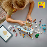 Karavana LEGO Friends, stavebnice na hraní rolí s karavanem, dárek pro dívky od 7 let, kreativní sada se 3 minifigurkami a figurkou fretky 42663 Stavebnice Besuche den LEGO-Store