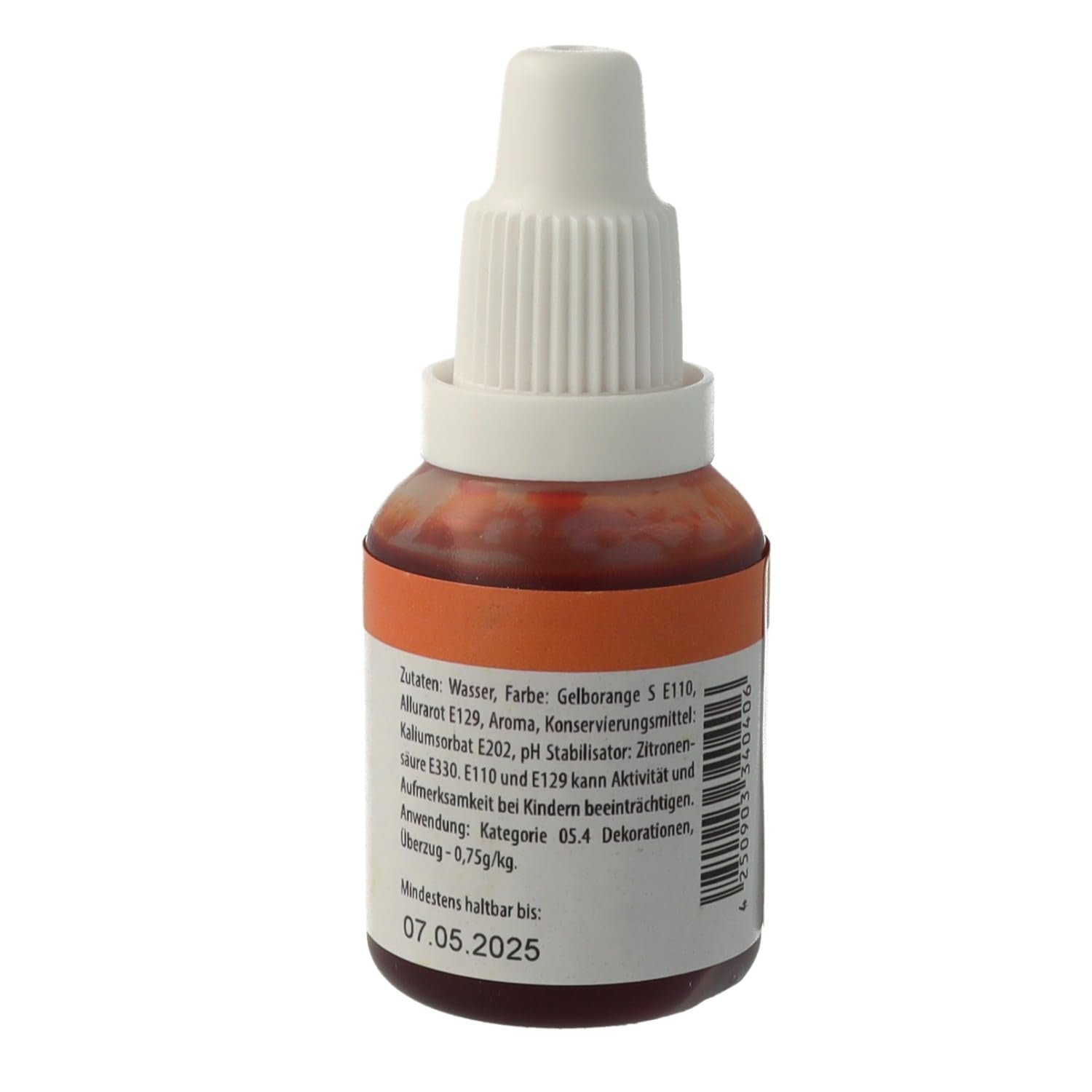 Potravinářské barvivo Bakeryteam Airbrush Orange 20ml