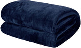 Brentford's Ultra Soft Fleece přehoz, stříbrně šedý, velký dvojitý - 150 X 200 cm Postele a přikrývky Beuche den Brentfords-Store Navy blue 120 X 150 cm