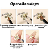 Nail Art Rotating Charm, 20 Stück Spinning Nail Charms Rotační ložisko na nehty Für Nail Art Design DIY Crafting Schmuck Zubehör