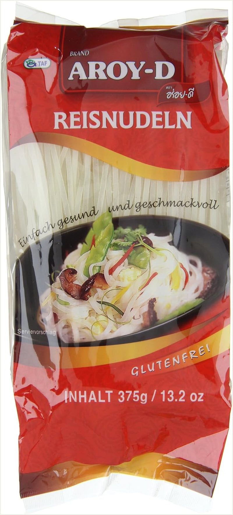 Aroy-D rýžové nudle Bezlepkové 3mm balení (1 balení x 375 g)