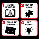 Die Drei??? Děti - Krimi puzzle - Pozor, mořská příšera Od KOSMOS 680664, 150 dílků, Záře ve tmě, Čtení, hlavolamy, luštění hlavolamů, detektivní hlavolamy pro děti od 7 let Puzzle Naty Shop